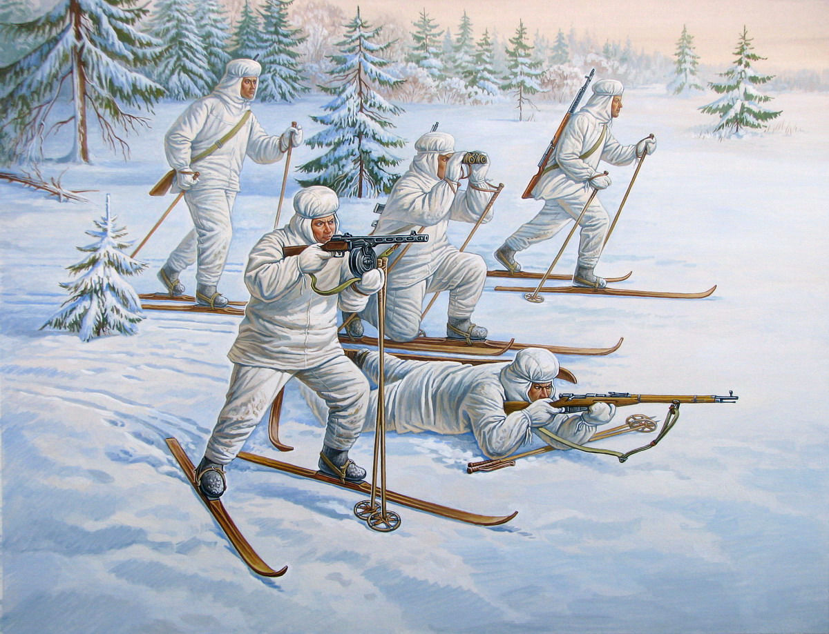 Snap Kit figurky 6199 - Soviet Skiers (1:72)