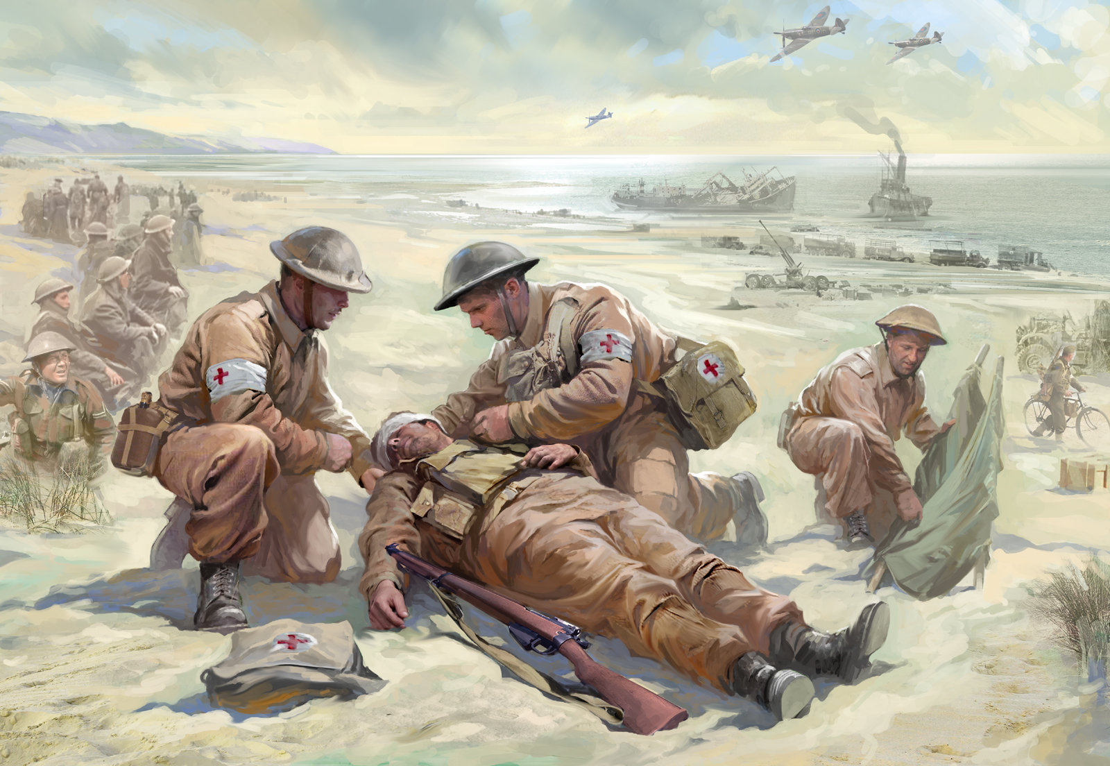 Snap Kit figurky 6228 - British Medic Team (1:72)