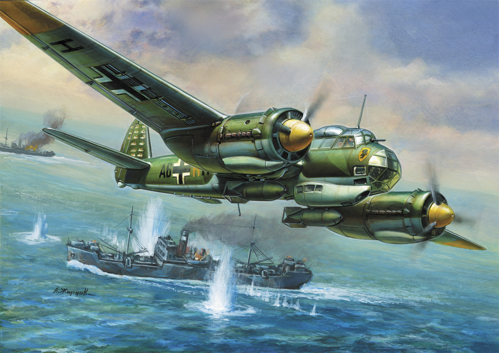 Snap Kit letadlo 6186 - Junkers Ju-88A4 (1:200)