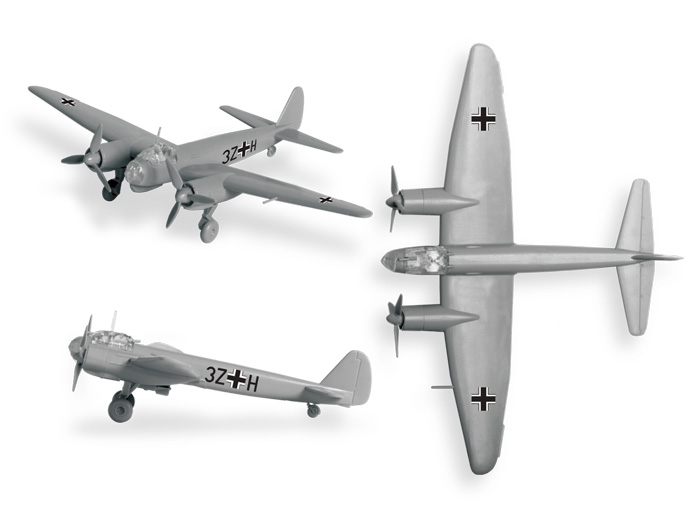 Snap Kit letadlo 6186 - Junkers Ju-88A4 (1:200)