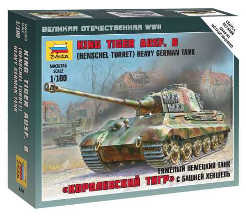 Snap Kit military 6204 - King Tiger Ausf. B - German heavy tank (1:100)