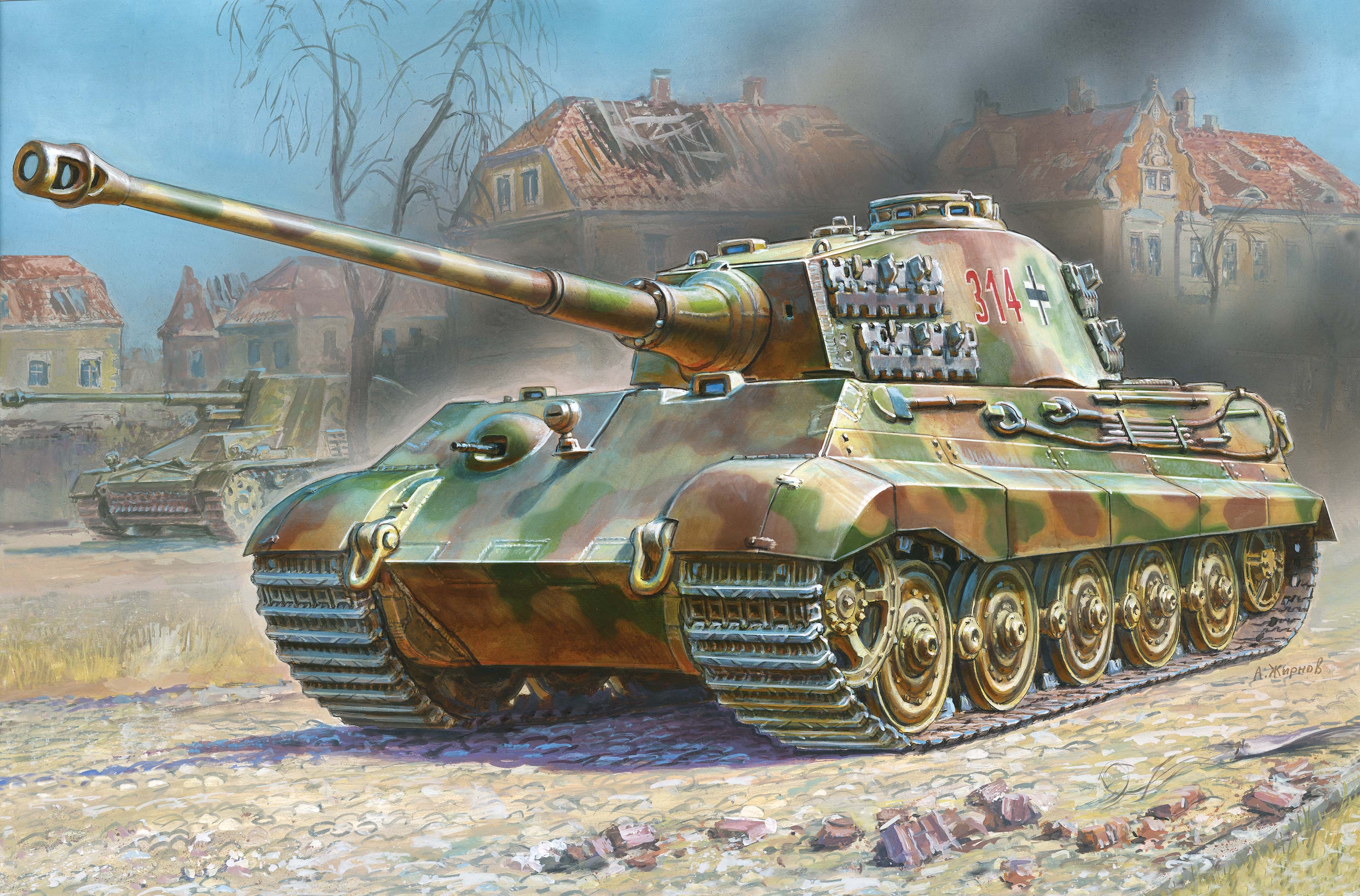 Snap Kit military 6204 - King Tiger Ausf. B - German heavy tank (1:100)