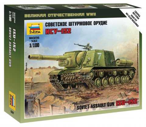 Snap Kit military 6207 - Siviet assault gun ISU-152 (1:100)
