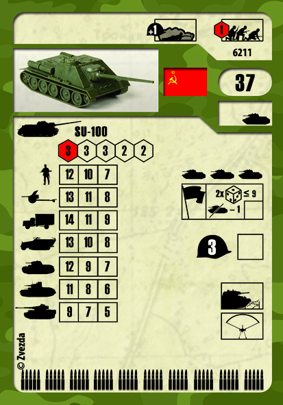 Snap Kit military 6211 - Self-propelled Gun SU-100 (1:100)