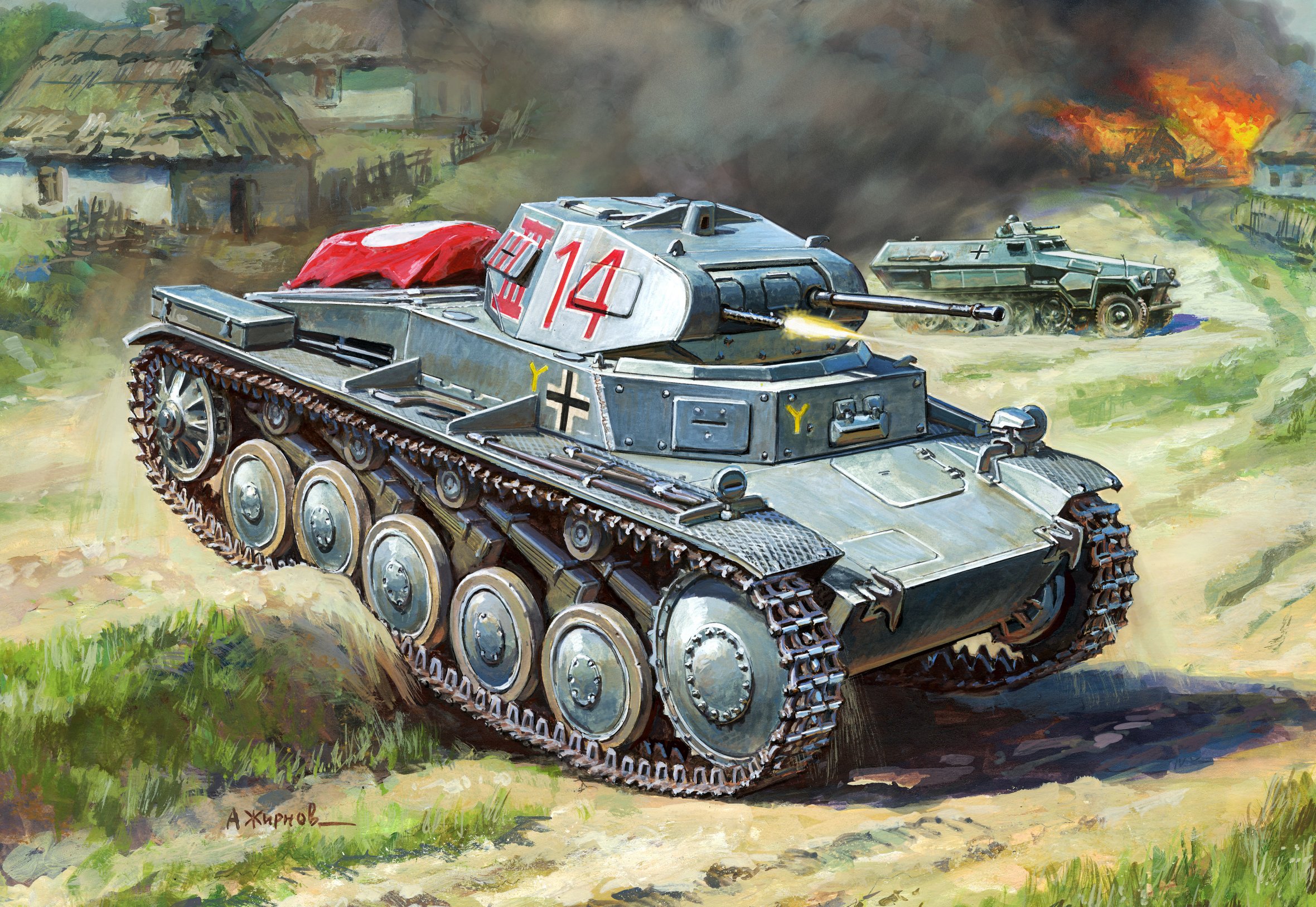 Snap Kit tank 6102 - German Panzer II (1:100)