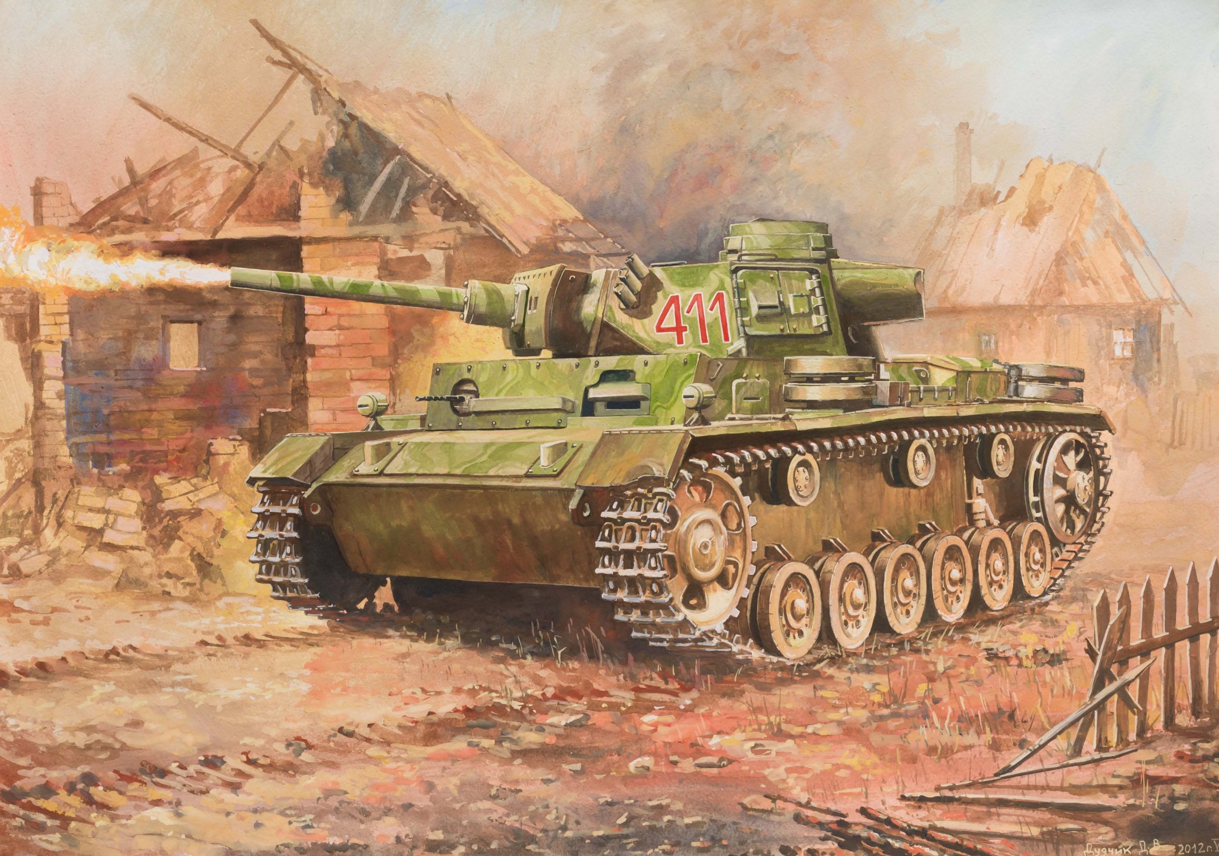 Snap Kit tank 6162 - Panzer III Flamethrower Tank (1:100)