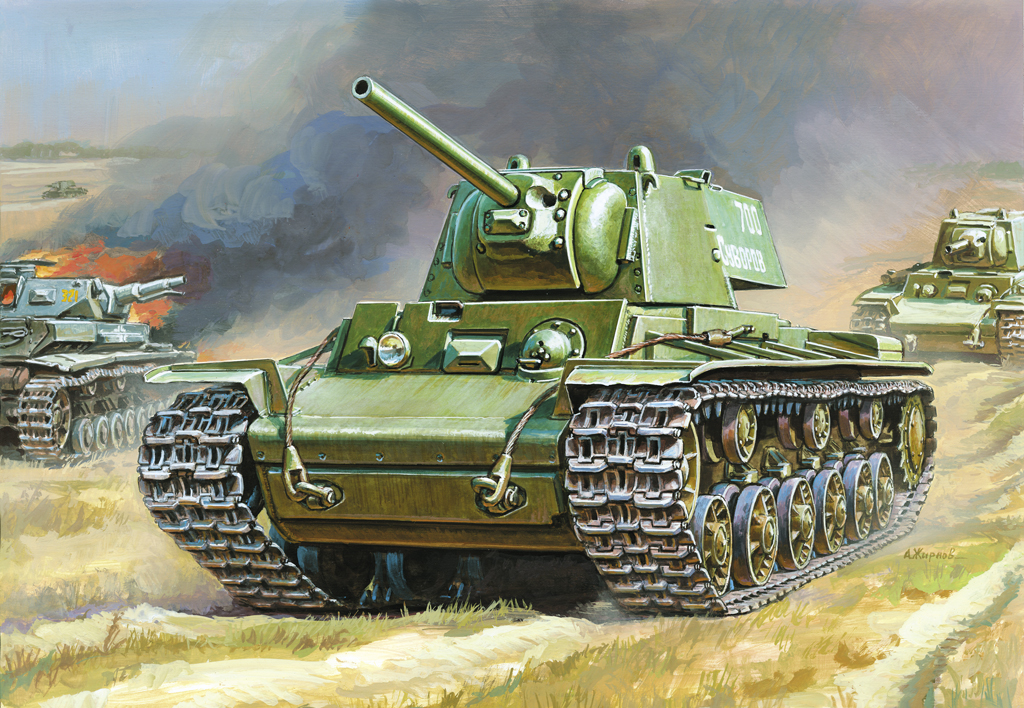 Snap Kit tank 6190 - KV-1 with F-32 GUN (1:100)