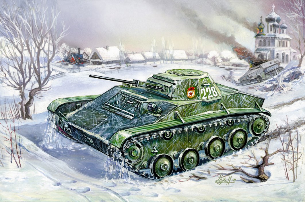 Snap Kit tank 6258 - T-60 Soviet Light Tank (1:100)