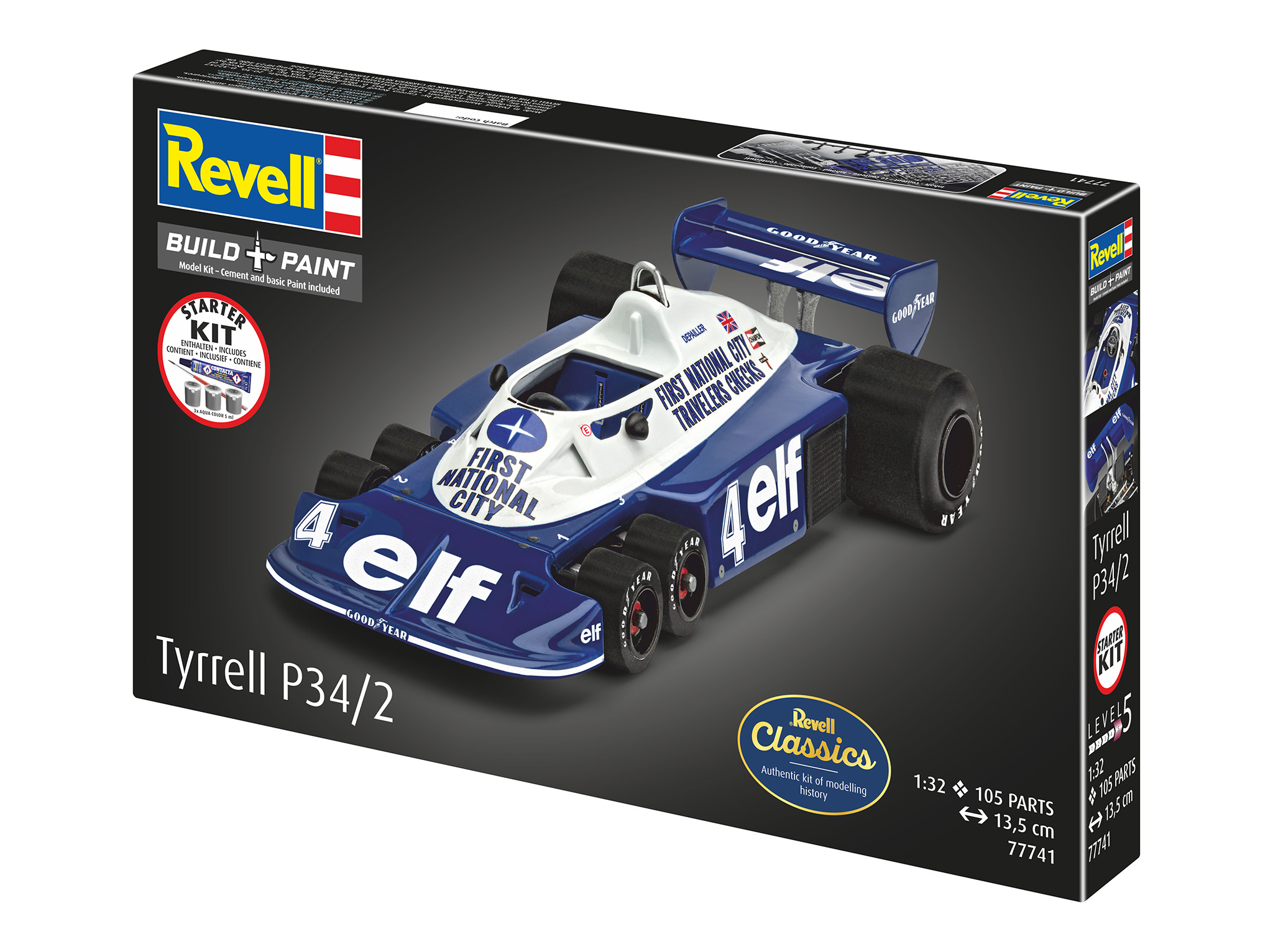 Starter Kit auto 77741 - Tyrell P34/2 6-Wheeler (1:32)