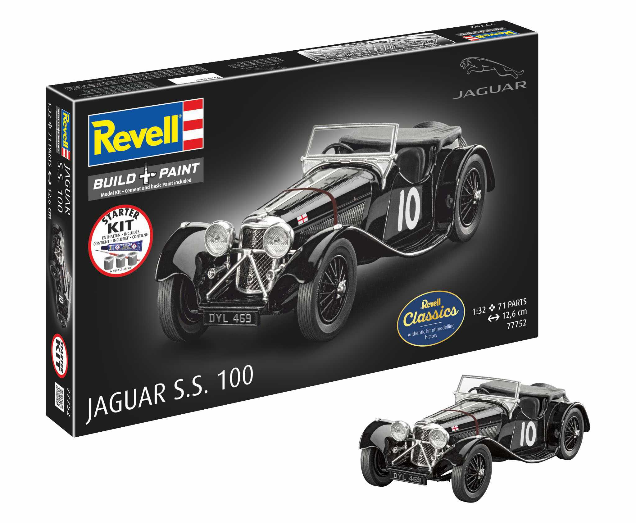 Starter Kit auto 77752 - Jaguar SS 100 (1:32)