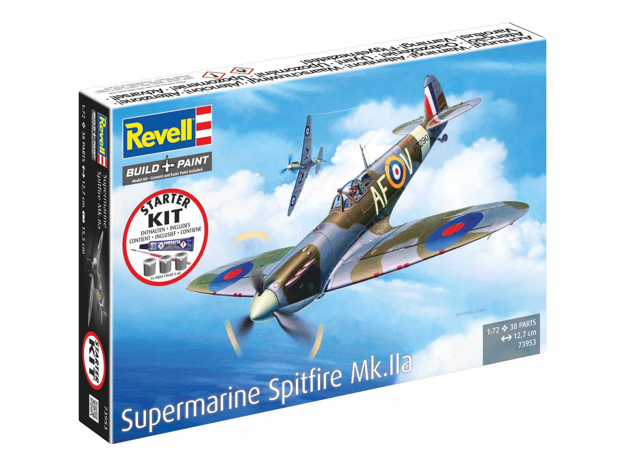 Starter Kit letadlo 73953 - Spitfire Mk.IIa (1:72)