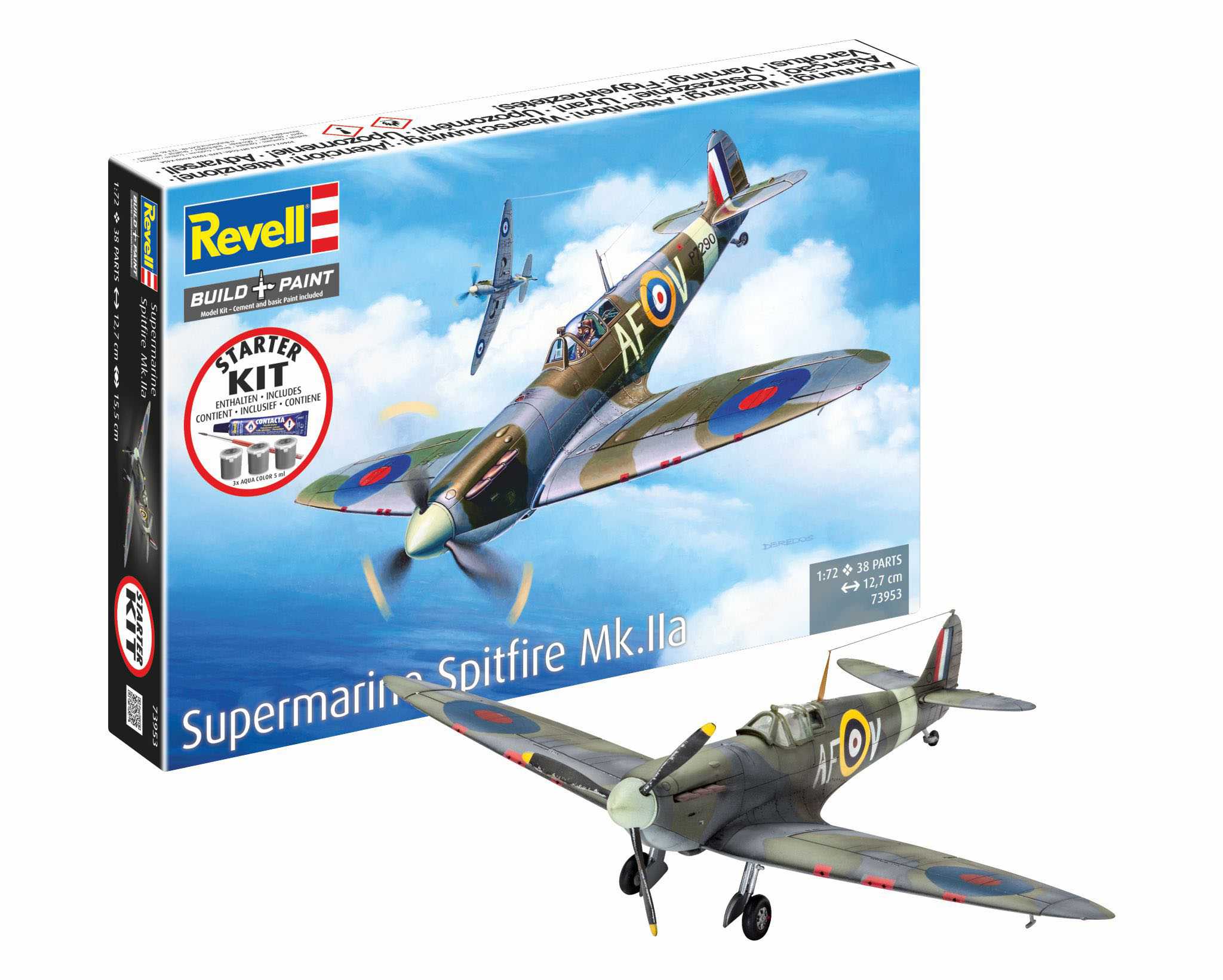 Starter Kit letadlo 73953 - Spitfire Mk.IIa (1:72)