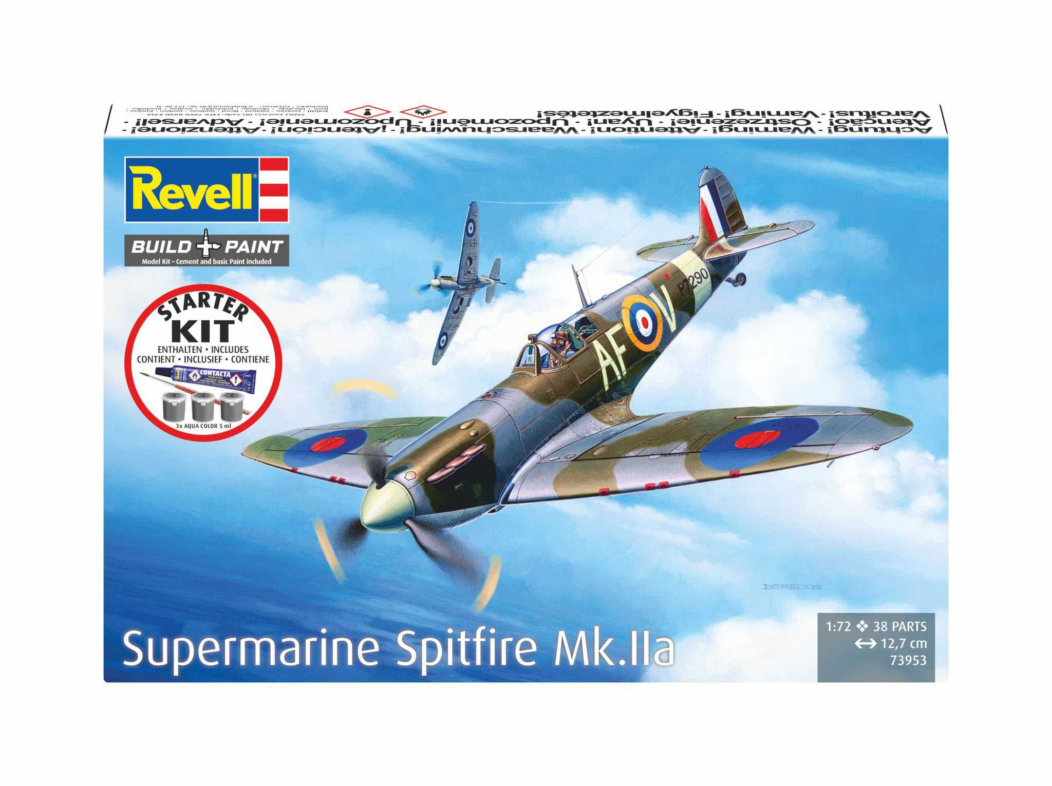 Starter Kit letadlo 73953 - Spitfire Mk.IIa (1:72)