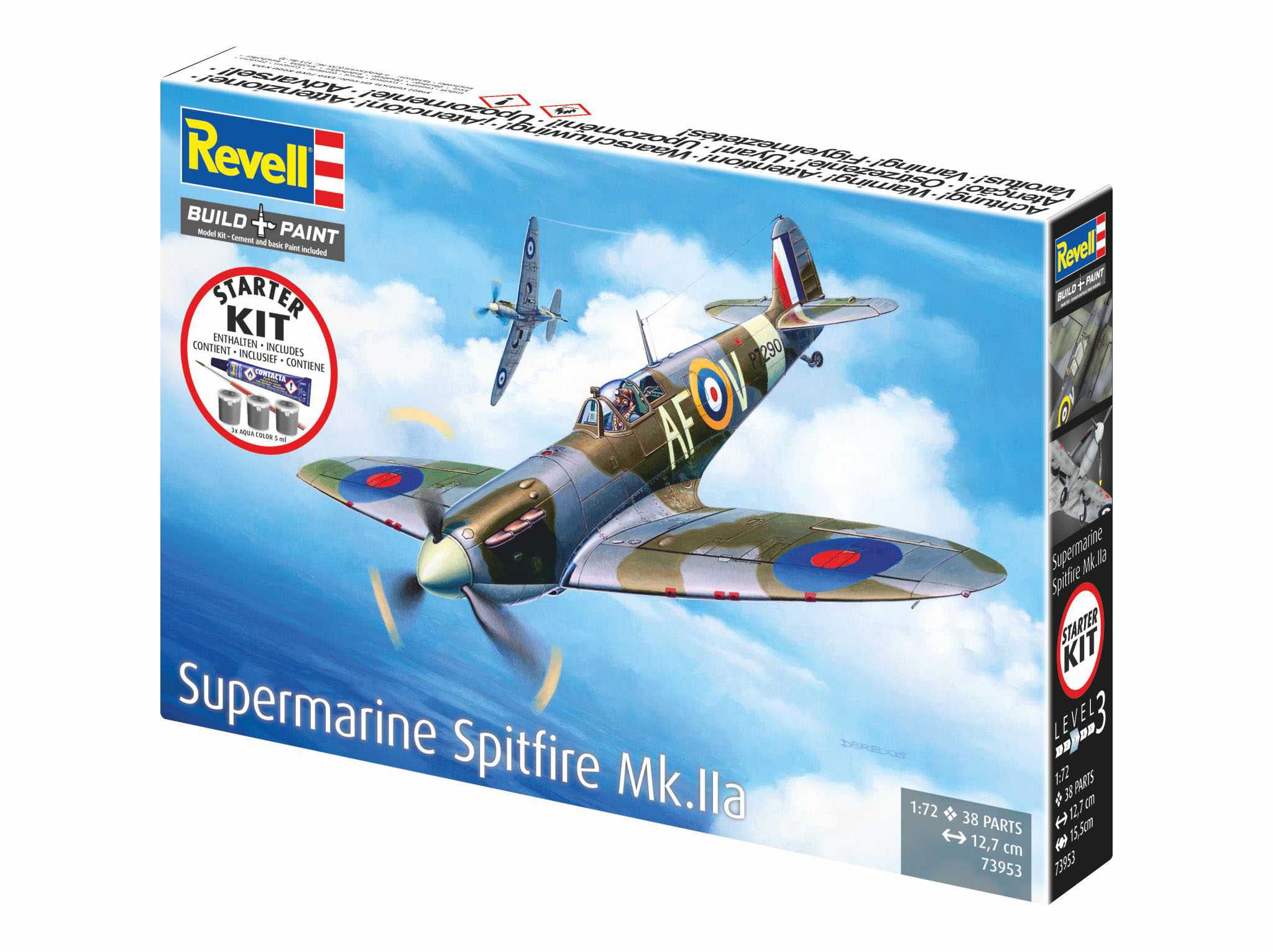 Starter Kit letadlo 73953 - Spitfire Mk.IIa (1:72)
