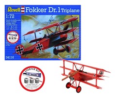 Starter Kit letadlo 74116 - Fokker DR.1 Triplane (1:72)