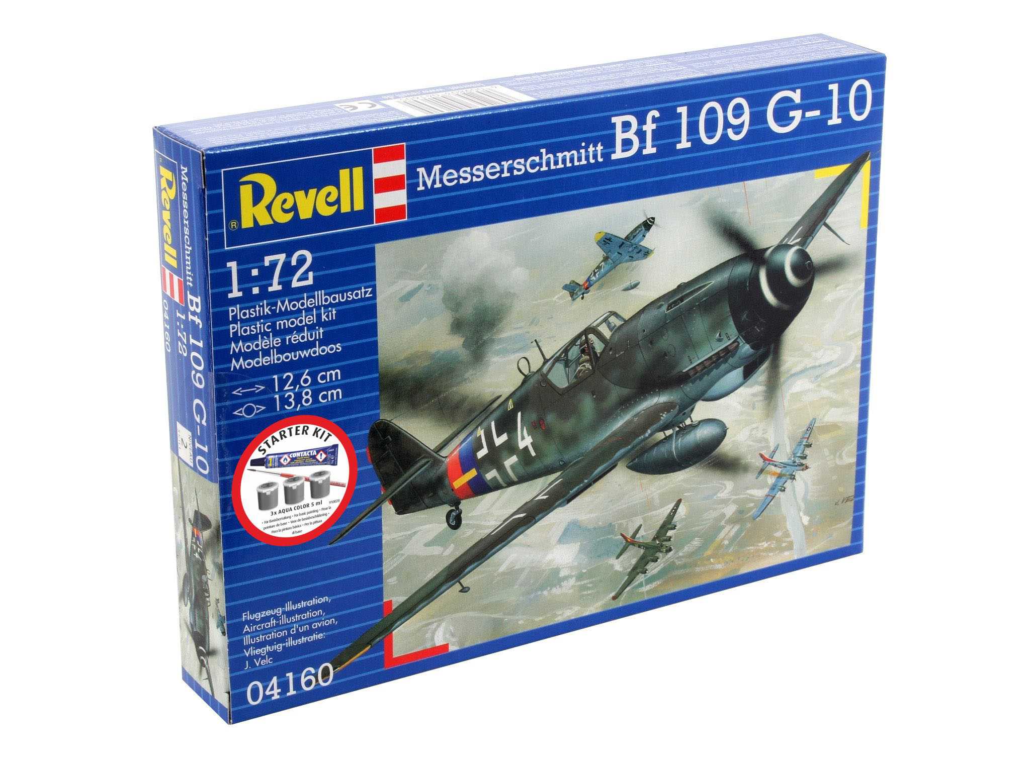 Starter Kit lietadlo 74160 - Messerschmitt Bf-109 (1:72) 18-74160