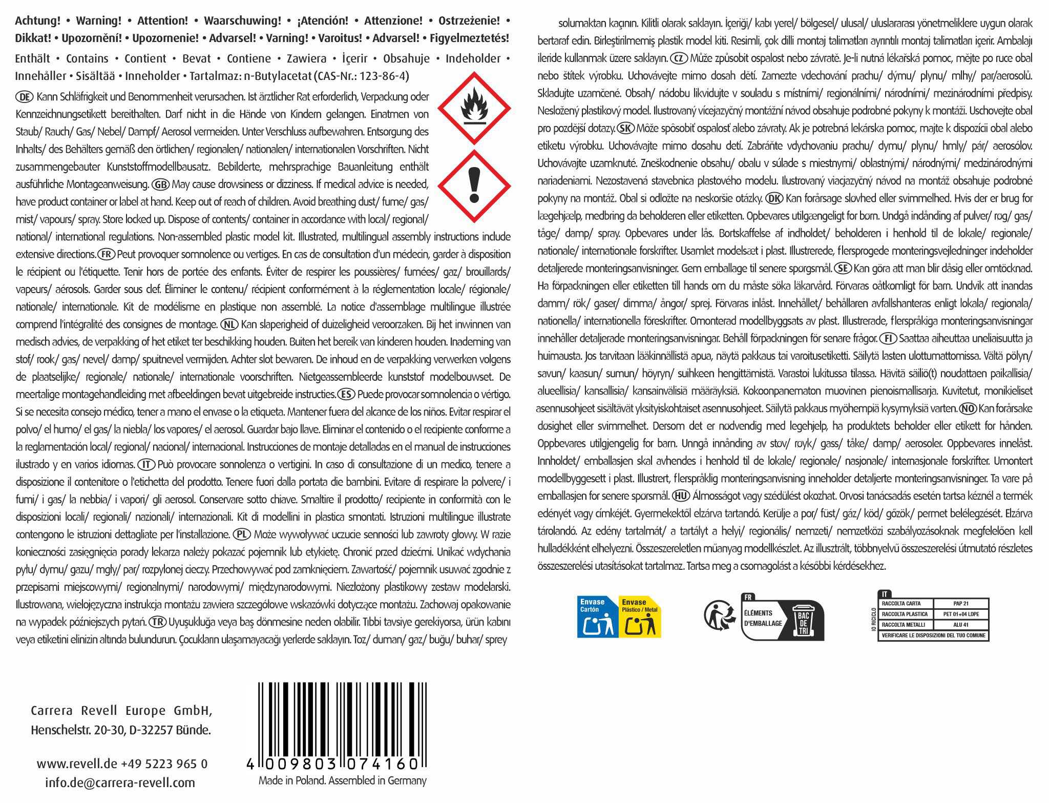 Starter Kit letadlo 74160 - Messerschmitt Bf-109 (1:72)