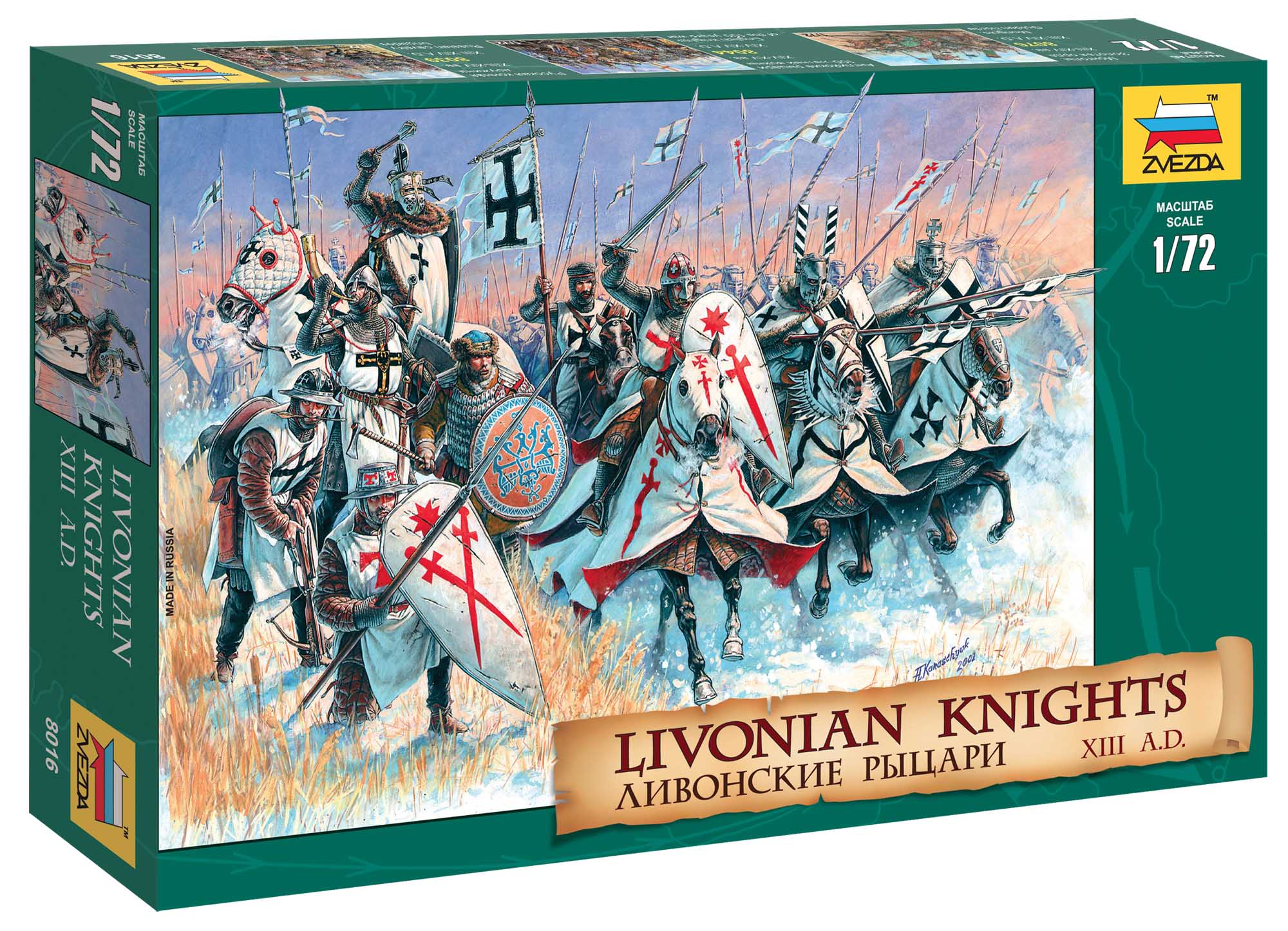 Wargames (AoB) figúrky 8016 - Livonian Knights XIII-XIV AD (1:72) 32-8016