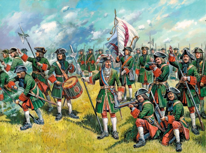 Wargames (AoB) figurky 8049 - Russian Infantry (Peter the Great) (1:72)