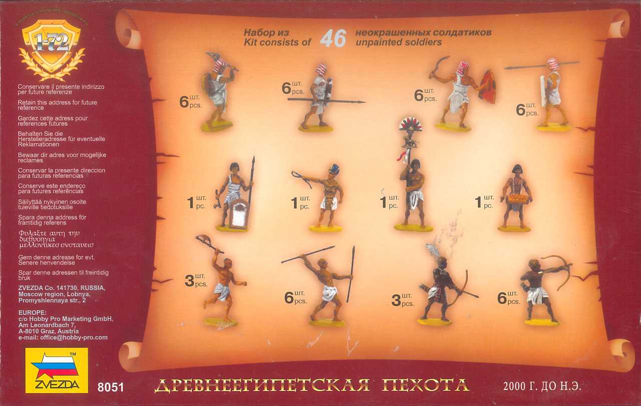 Wargames (AoB) figurky 8051 - Egyptian Infantry (1:72)