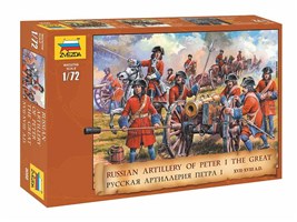 Wargames (AoB) figurky 8058 - Russ. Artillery Peter the Great (1:72)