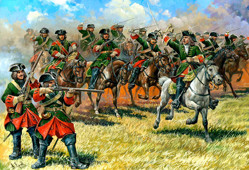 Wargames (AoB) figurky 8072 - Dragoons of Peter the Great (1:72)