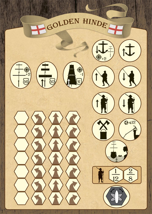 Wargames (TS) loď 6509 - Golden Hind (1:350)