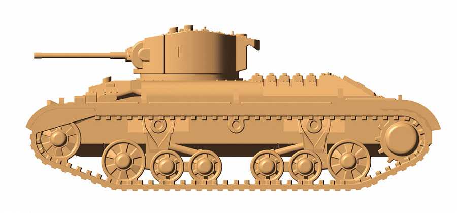 Wargames (WWII) 6280 - British Infantry Tank Valentine II (1:100)