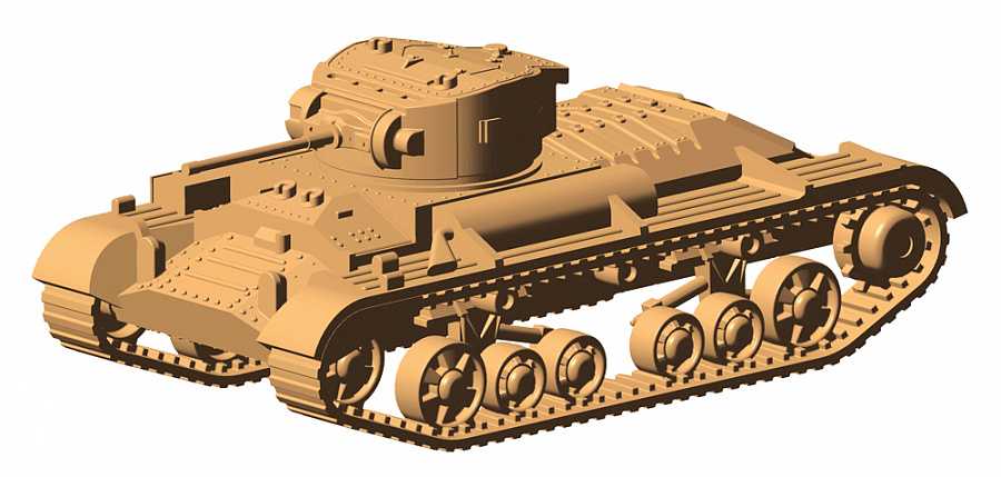 Wargames (WWII) 6280 - British Infantry Tank Valentine II (1:100)