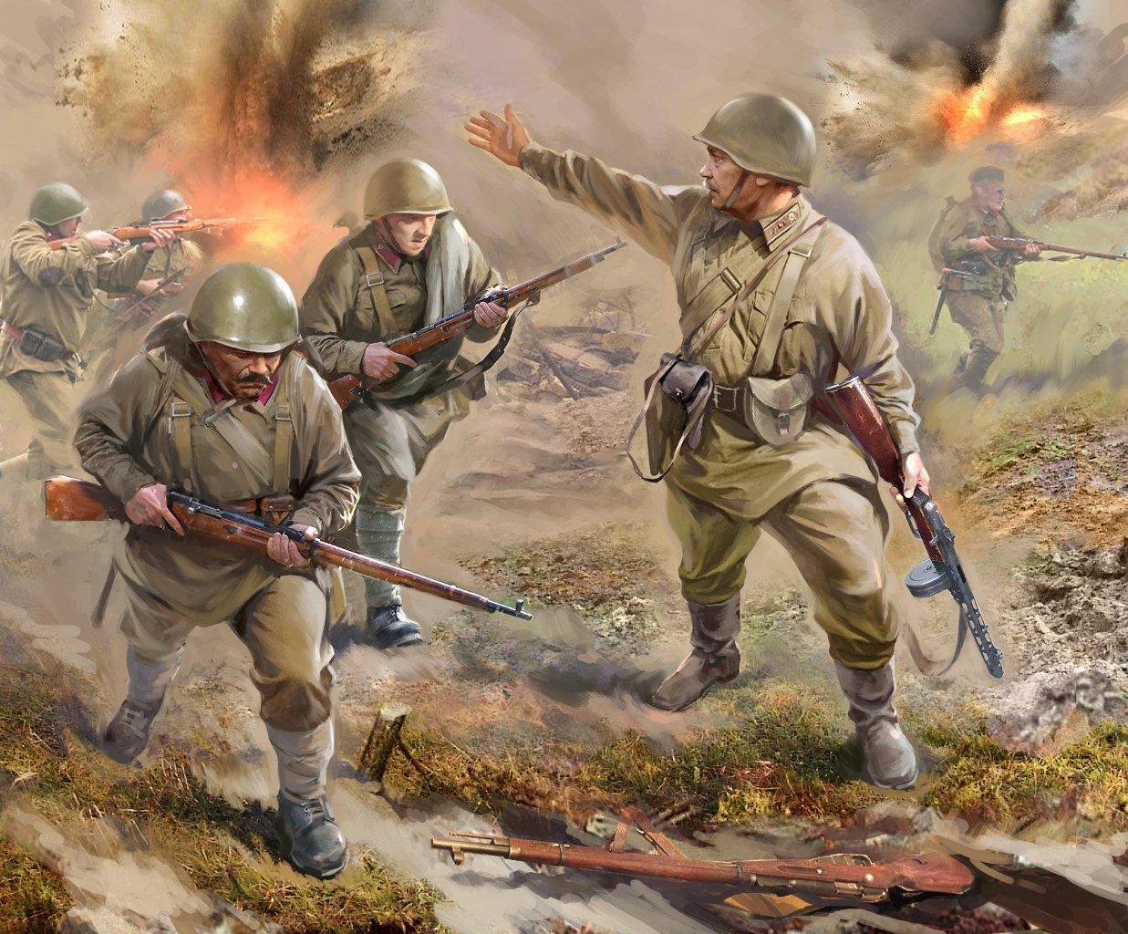 Wargames (WWII) figurky 6103 - Soviet Infantry 1941 (1:72)