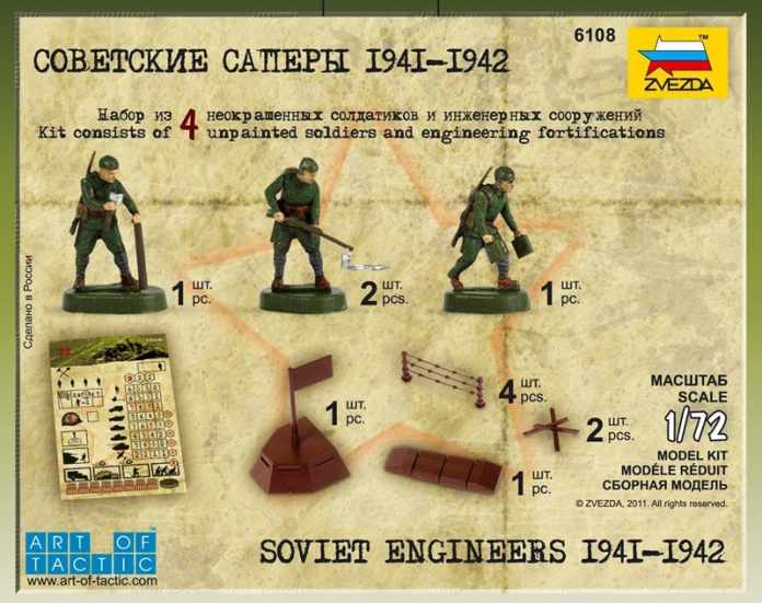 Wargames (WWII) figurky 6108 - Soviet Engineers WWII (1:72)