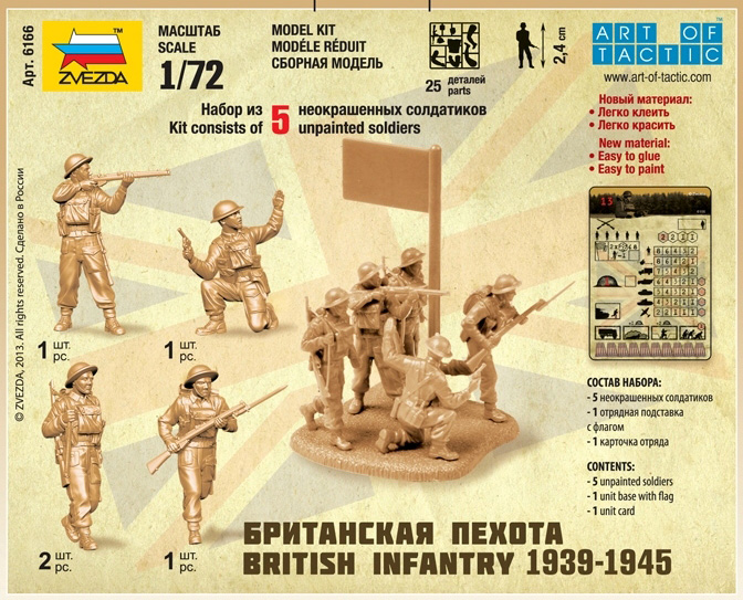 Wargames (WWII) figurky 6166 - British Infantry 1939-42 (1:72)