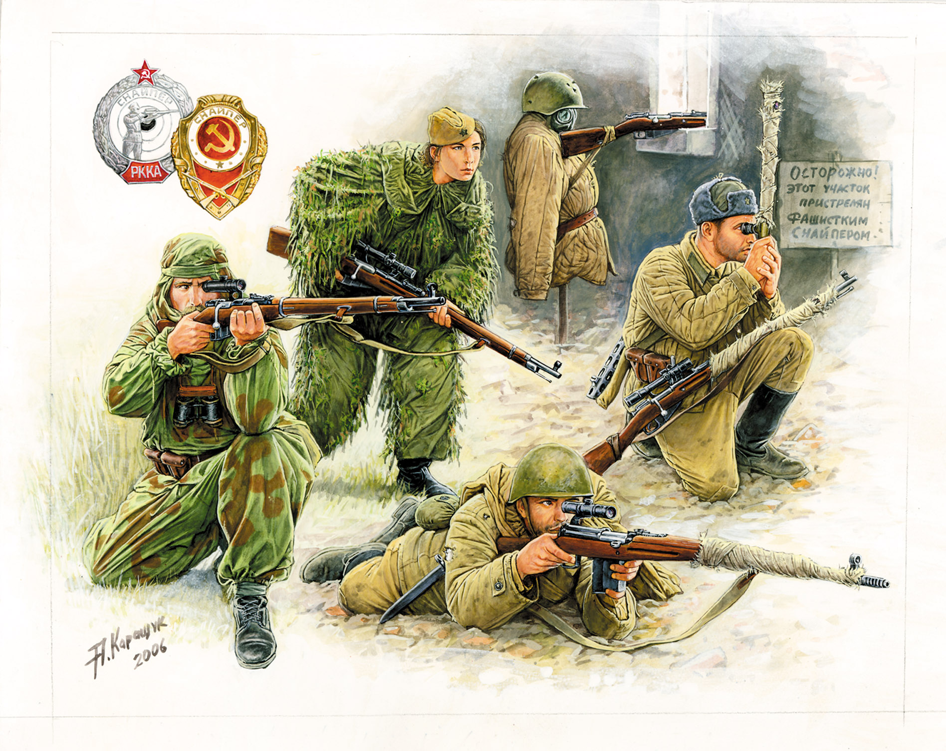 Wargames (WWII) figurky 6193 - Soviet Snipers (1:72)