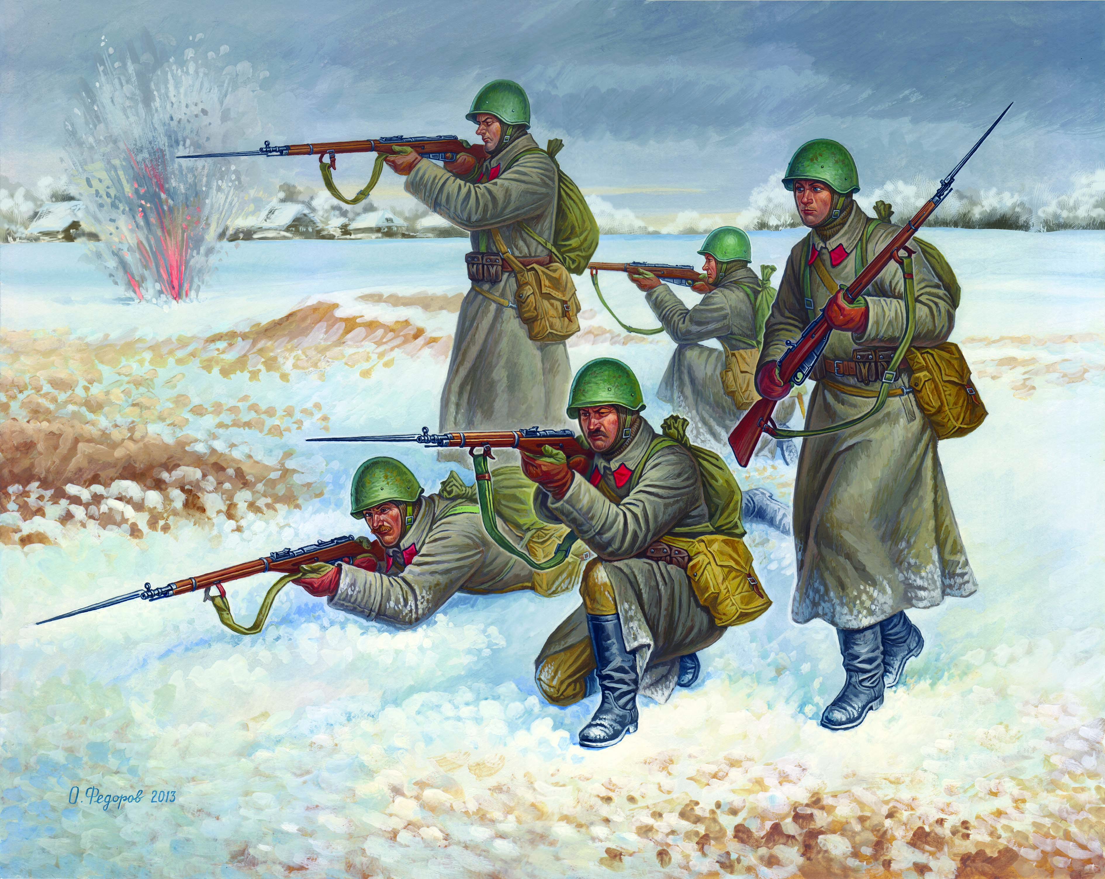 Wargames (WWII) figurky 6197 - Soviet Infantry (Winter Uniform) (1:72)