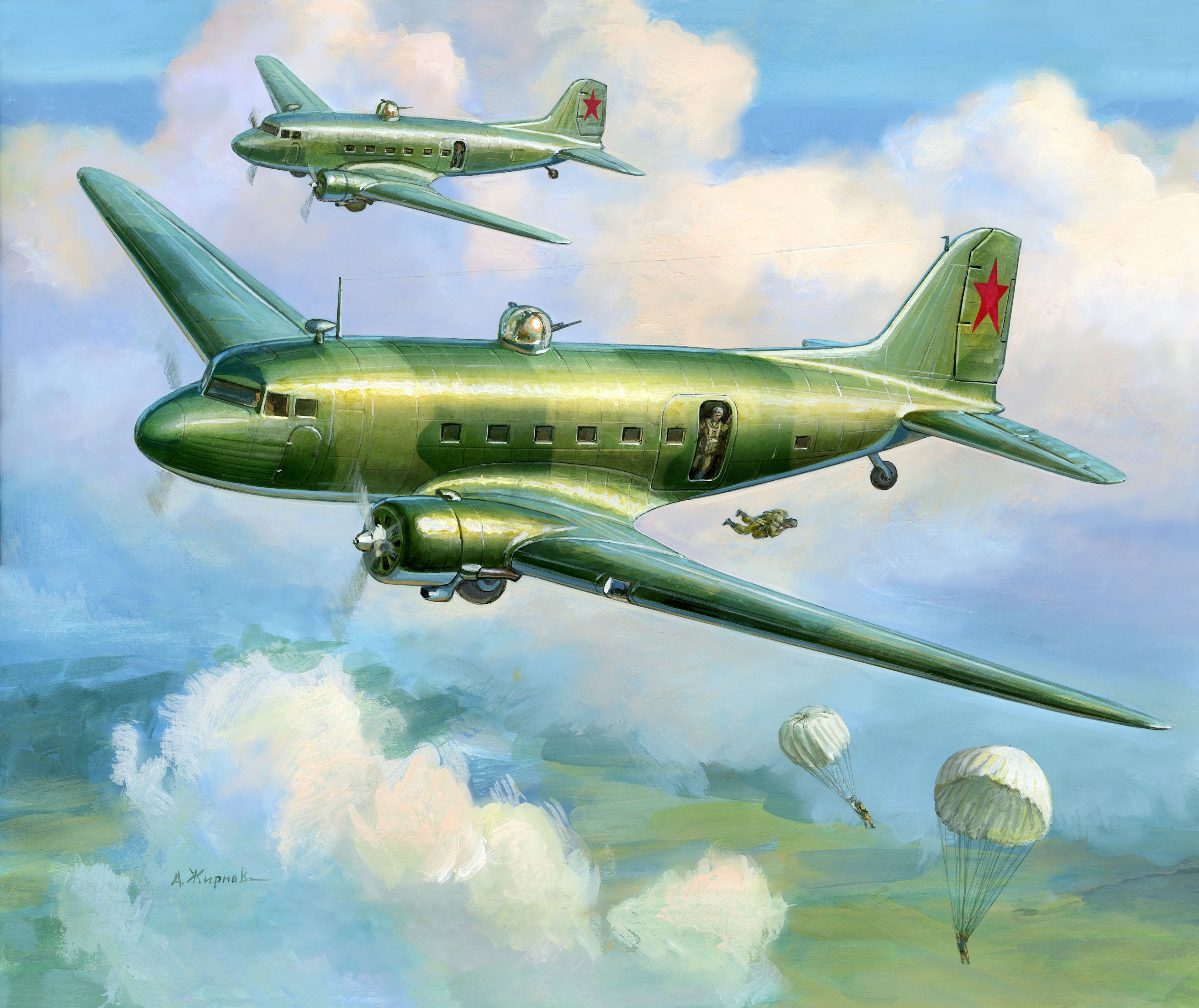 Wargames (WWII) letadlo 6140 - LI-2 Soviet Transport Plane (1:200)