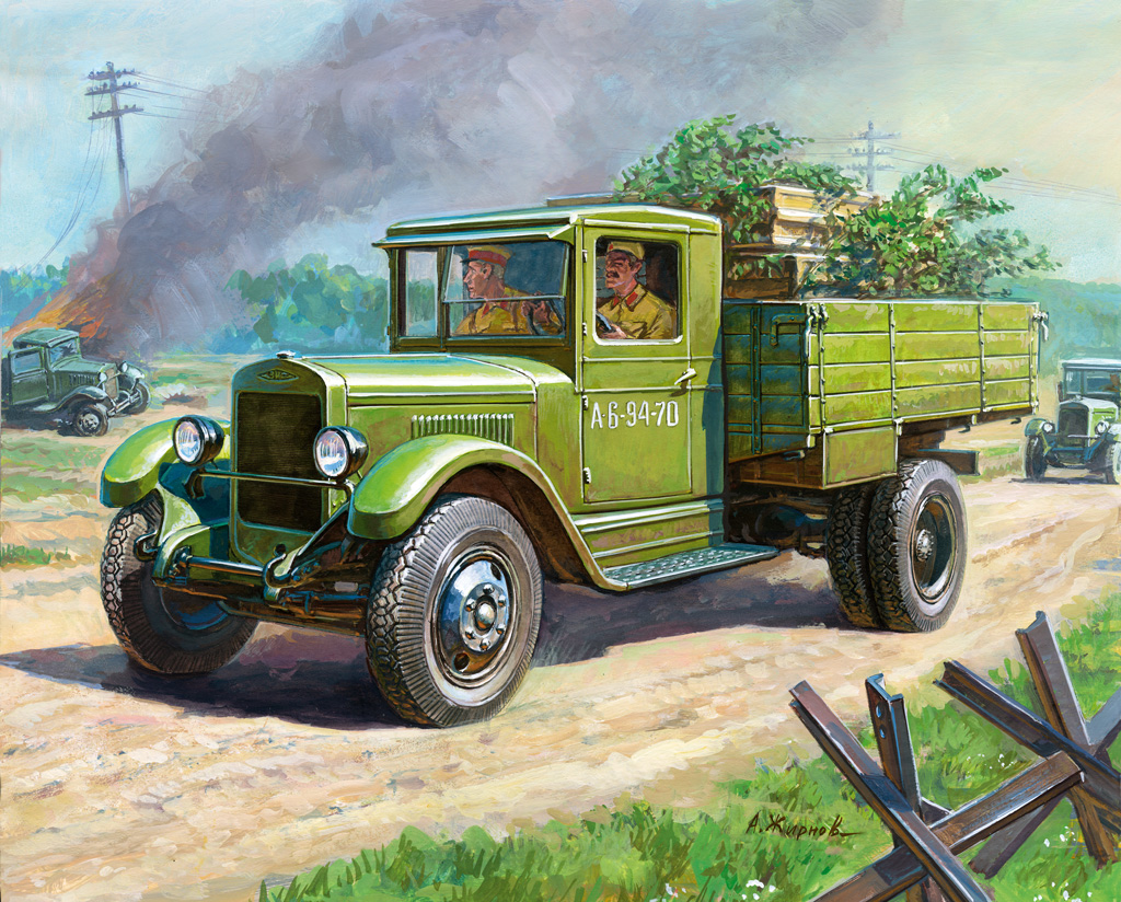 Wargames (WWII) military 6124 - Soviet Truck ZIS-5 (1:100)