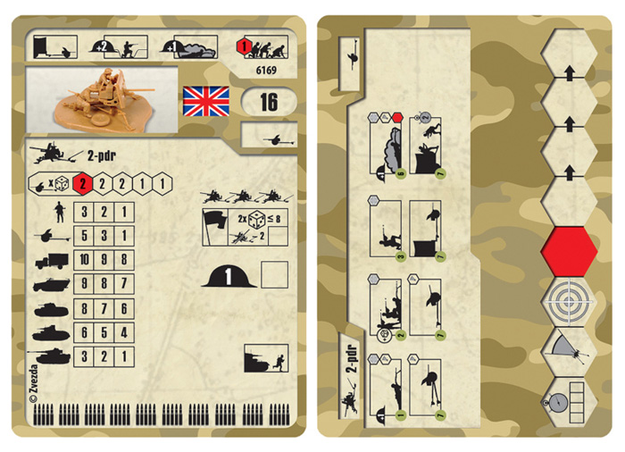 Wargames (WWII) military 6169 - British QF 2-pdr Anti Tank Gun w/crew (1:72)