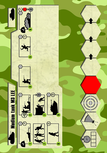 Wargames (WWII) tank 6264 - M-3 Lee US medium tank (1:100)