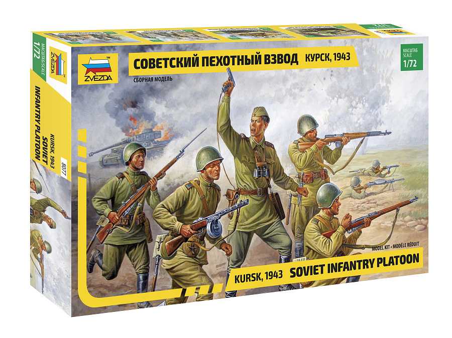 Wargames figúrky 8077 - Soviet Infantry WWII (1:72) 32-8077